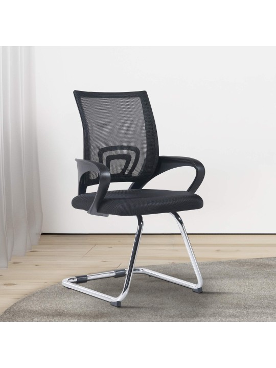 2 db Eureka látogatói szék készlet, fekete