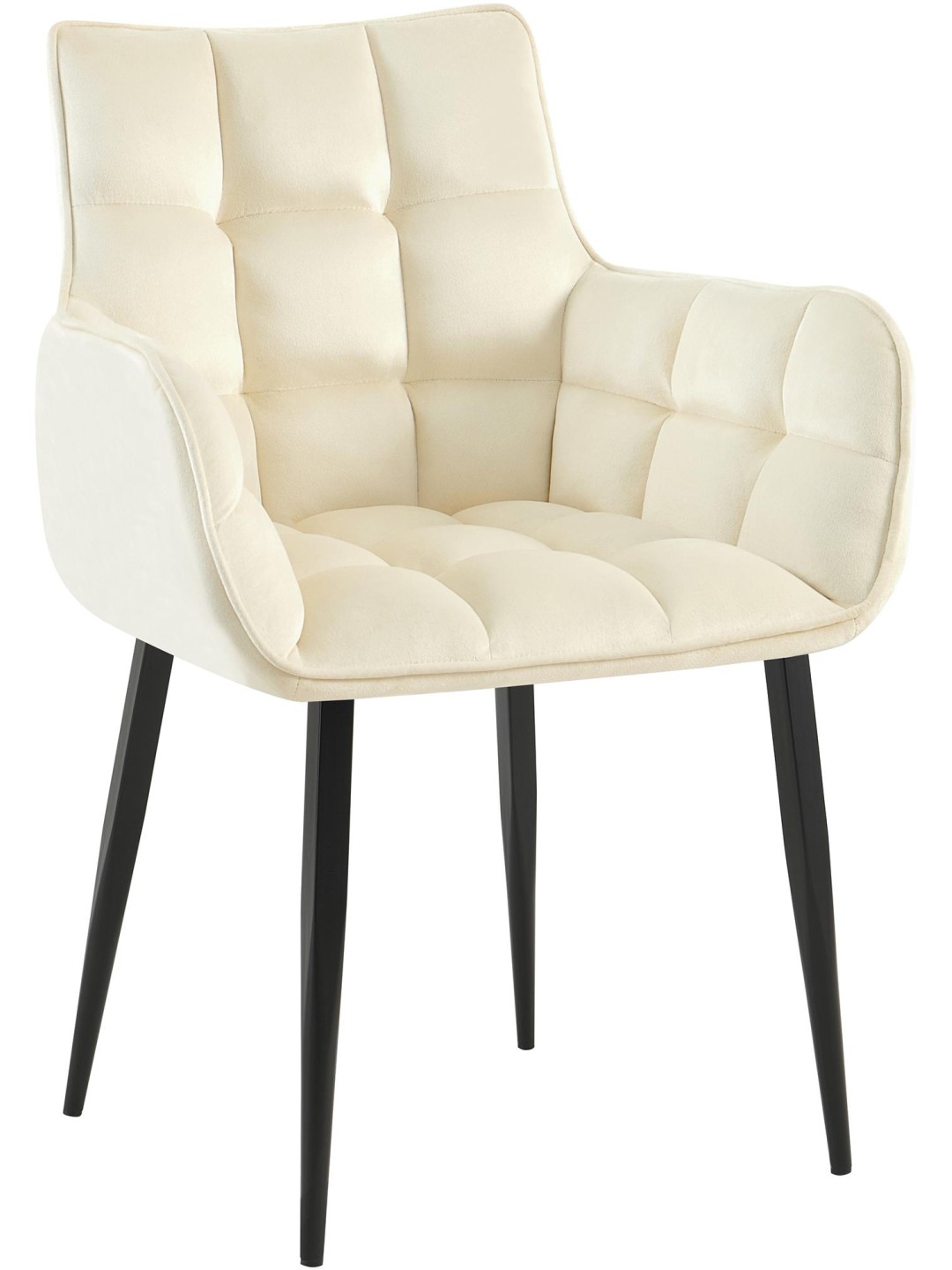 Szék Tirana bársony, krém