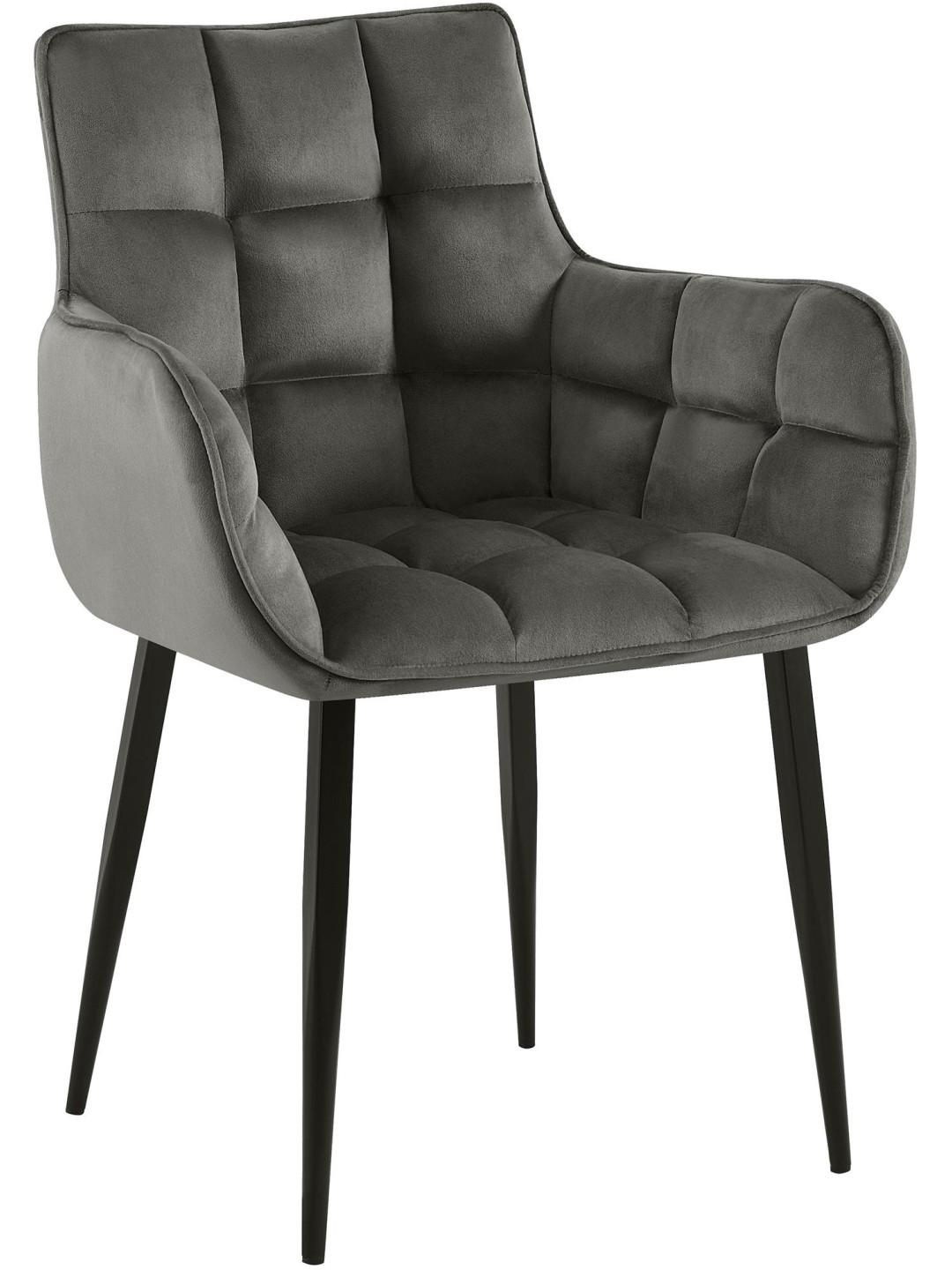 Szék Tirana bársony, antracit