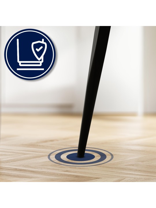 Szék Tirana bársony, sötétszürke