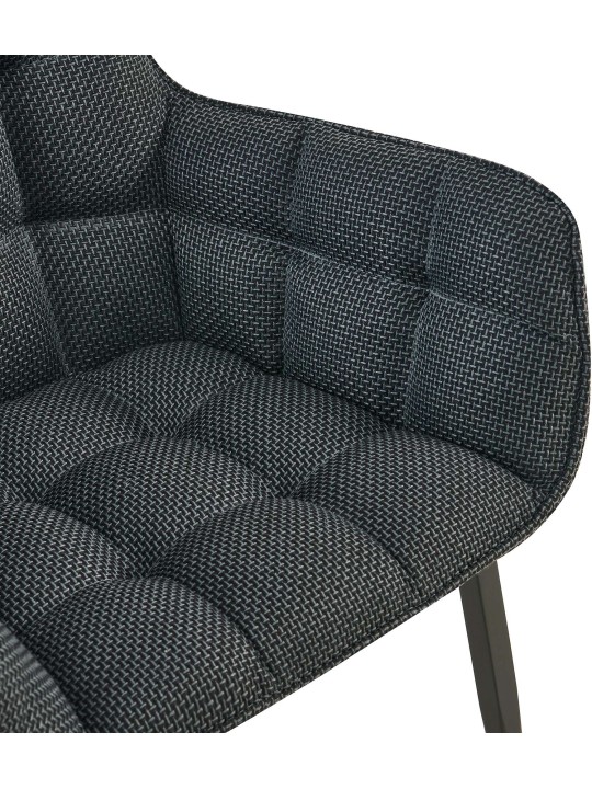 Szék Tirana szövet, titánszürke