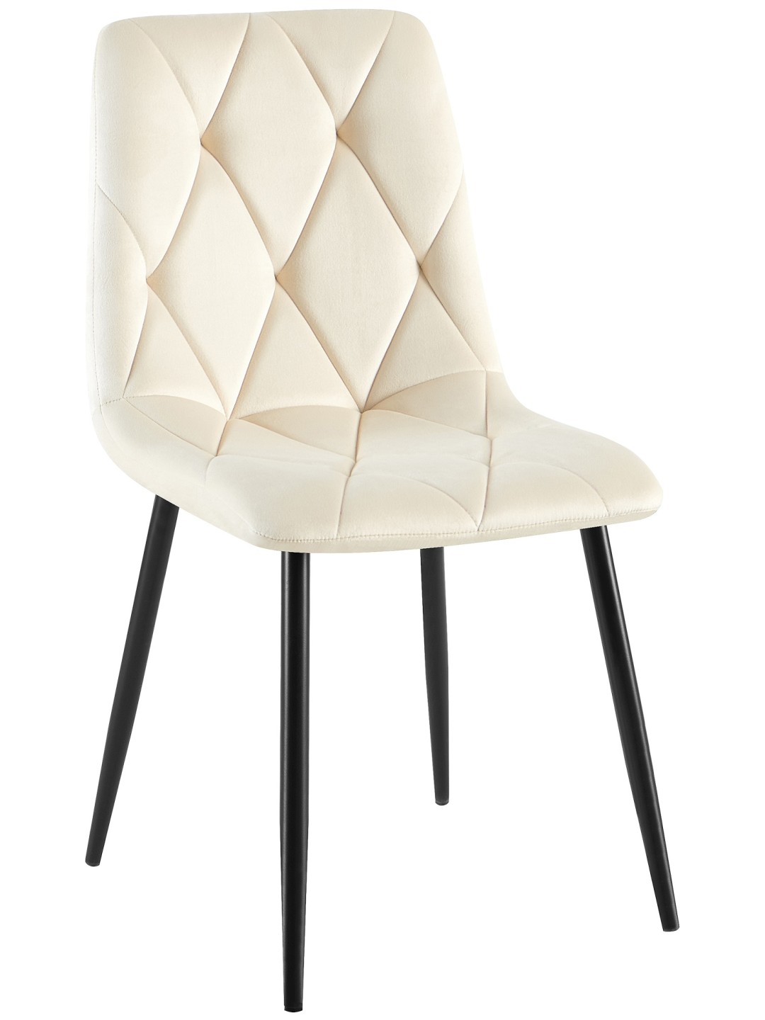 Clairton bársony étkezőszék, krém