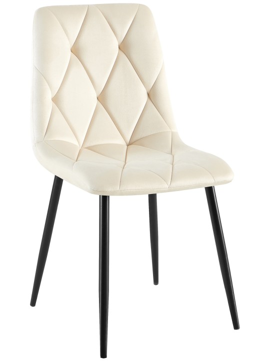 Clairton bársony étkezőszék, krém Clairton bársony étkezőszék, krém