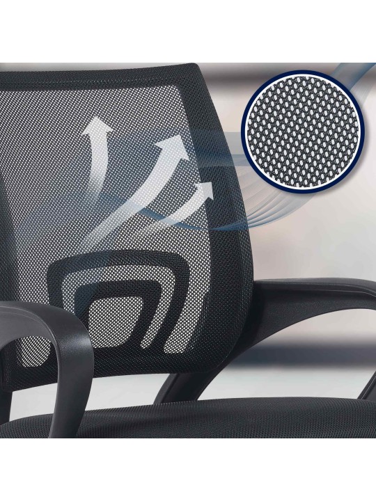 Genius irodai szék, fekete