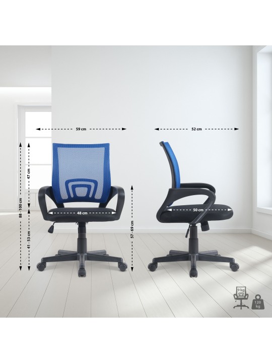 Genius irodai szék, kék