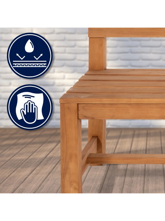 Augusta teak pad 120 cm, teak