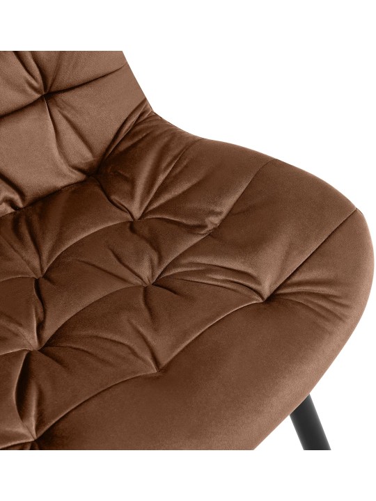 Rossford bársony étkezőszék, barna