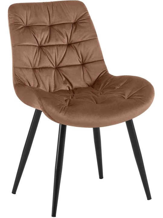 Rossford bársony étkezőszék, barna