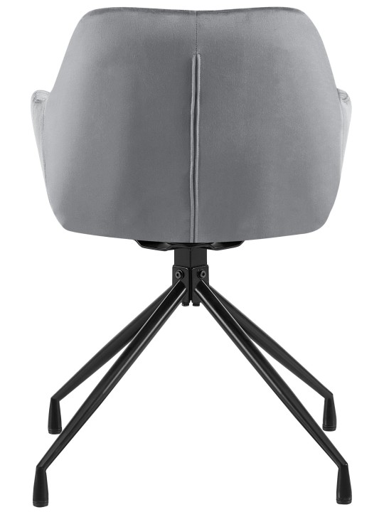 Welby bársony étkezőszék, sötétszürke Welby bársony étkezőszék, sötétszürke