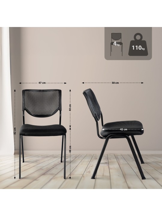 Kaber szék, fekete/fekete