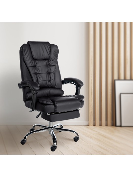 Irodai szék Oxygen műbőr, fekete