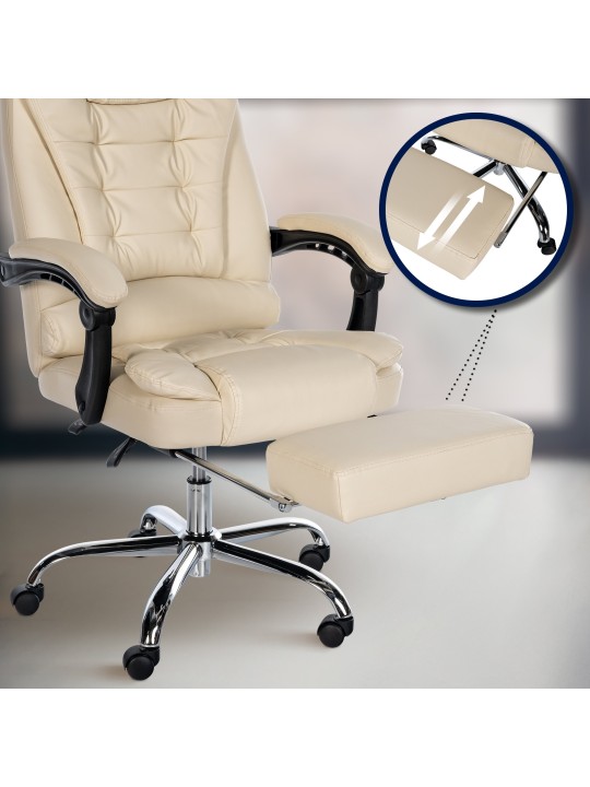 Irodai szék Oxygen műbőr, krém