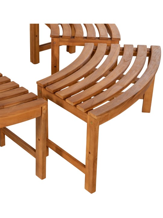 Fapad Nila 250 cm kerek háttámla NÉLKÜL, barna