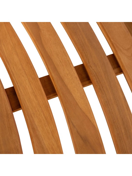 Fapad Férfi 250 cm félkör alakú, háttámla NÉLKÜL, teak