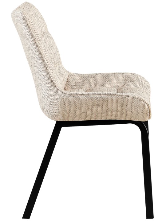 Szék Saranda szövet, elefántcsont Szék Saranda szövet, elefántcsont