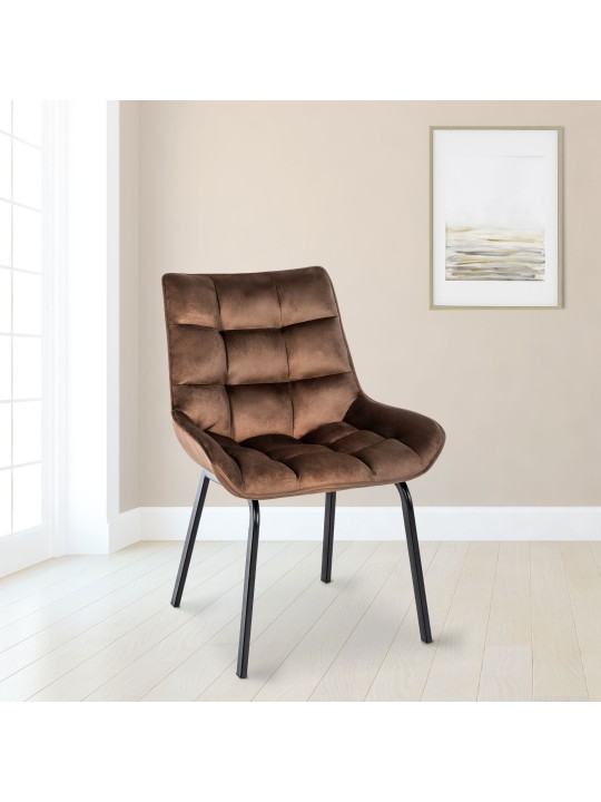 Saranda bársony szék, barna Saranda bársony szék, barna