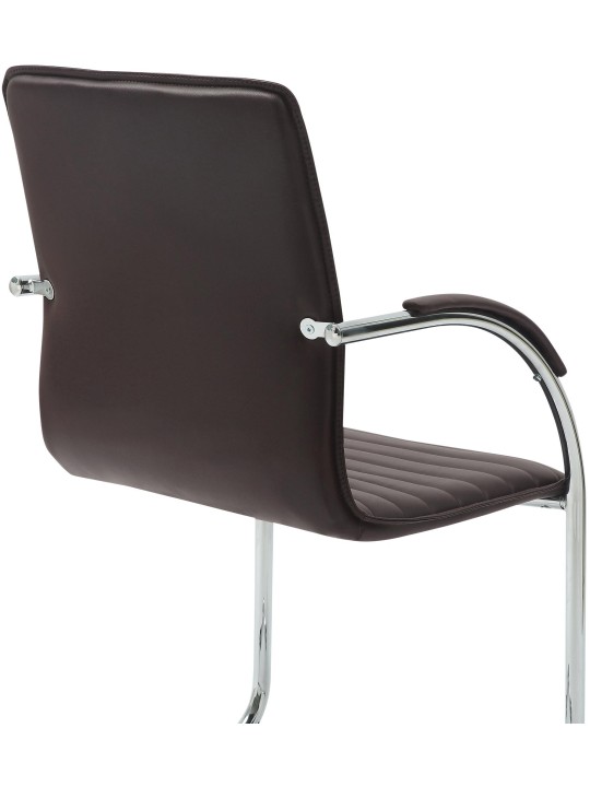 2 db Tira műbőr látogatószék szett, barna