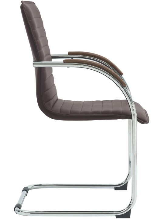 2 db Tira műbőr látogatószék szett, barna