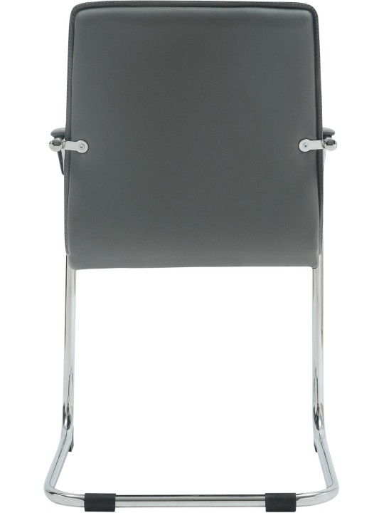 2 db Tira műbőr látogatószék szett, szürke