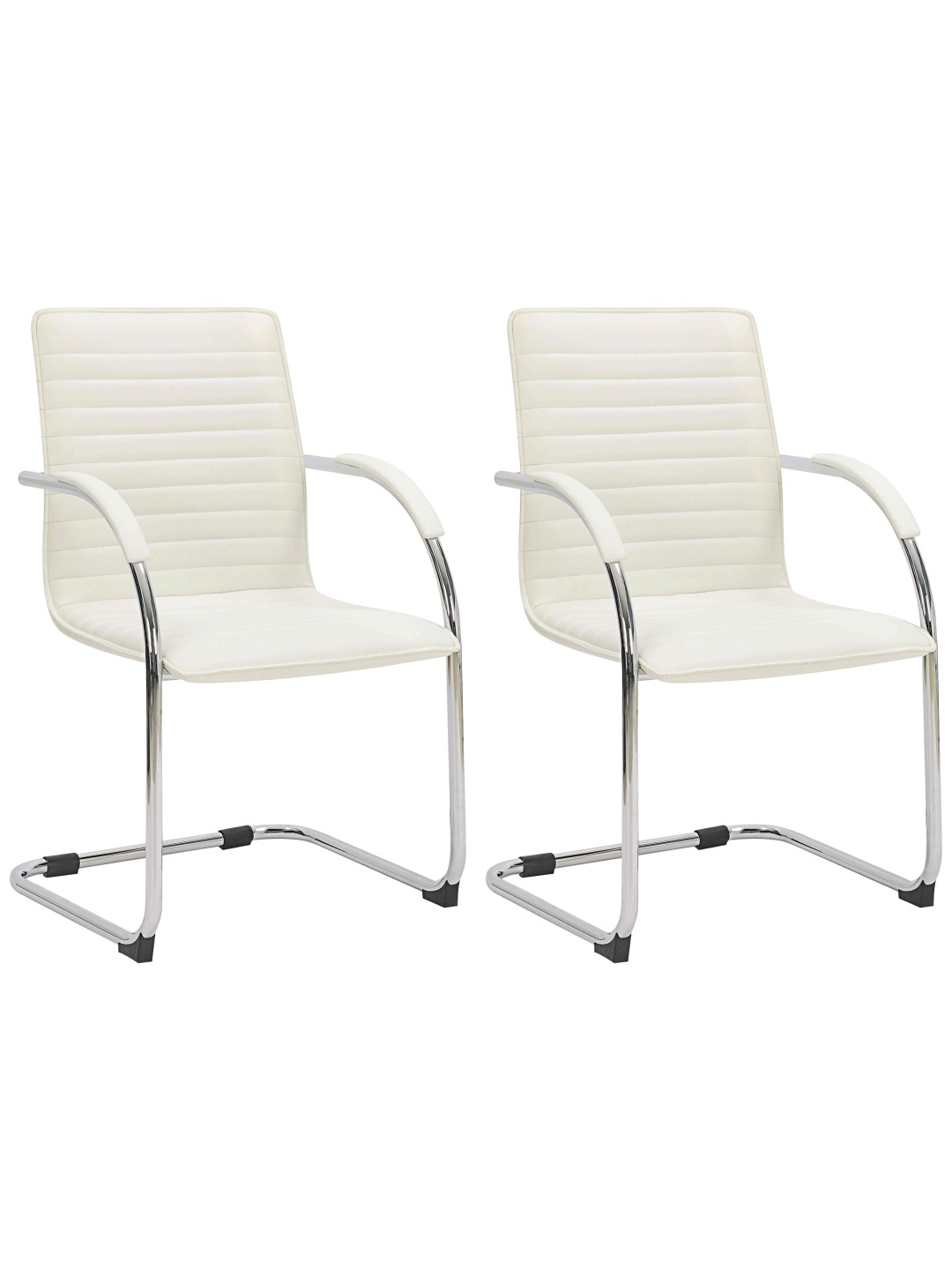 2 db Tira műbőr látogatószék szett, krém