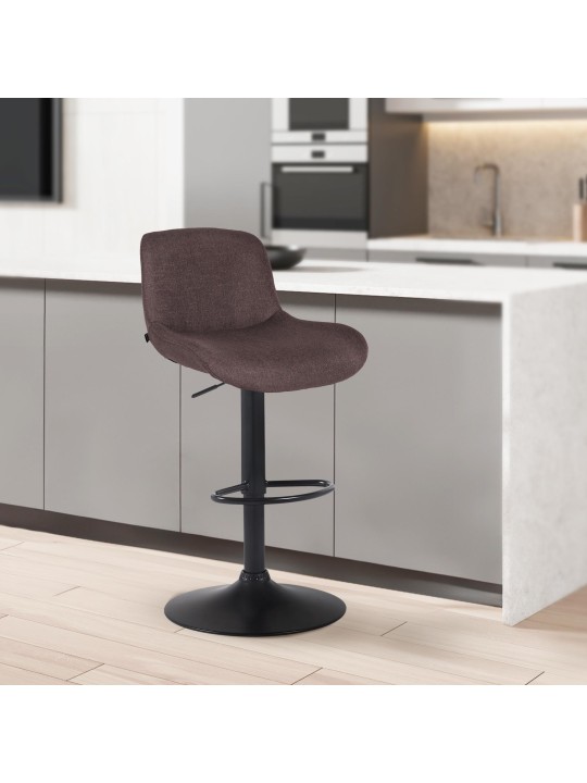 Bárszék Solon szövet, sötétbarna