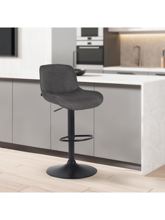 Bárszék Solon szövet, sötétszürke