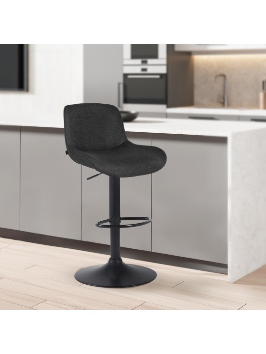 Bárszék Solon szövet, fekete