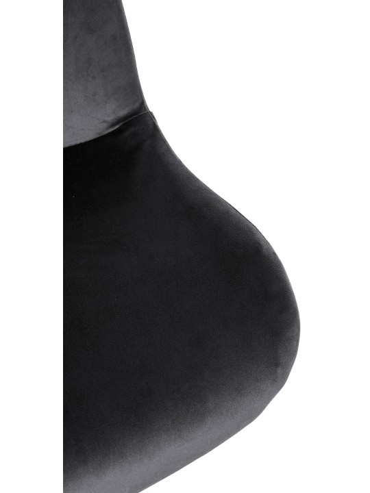 Bárszék Solon bársony, fekete