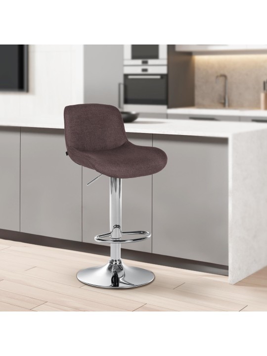 Bárszék Solon króm szövet, sötétbarna Bárszék Solon króm szövet, sötétbarna