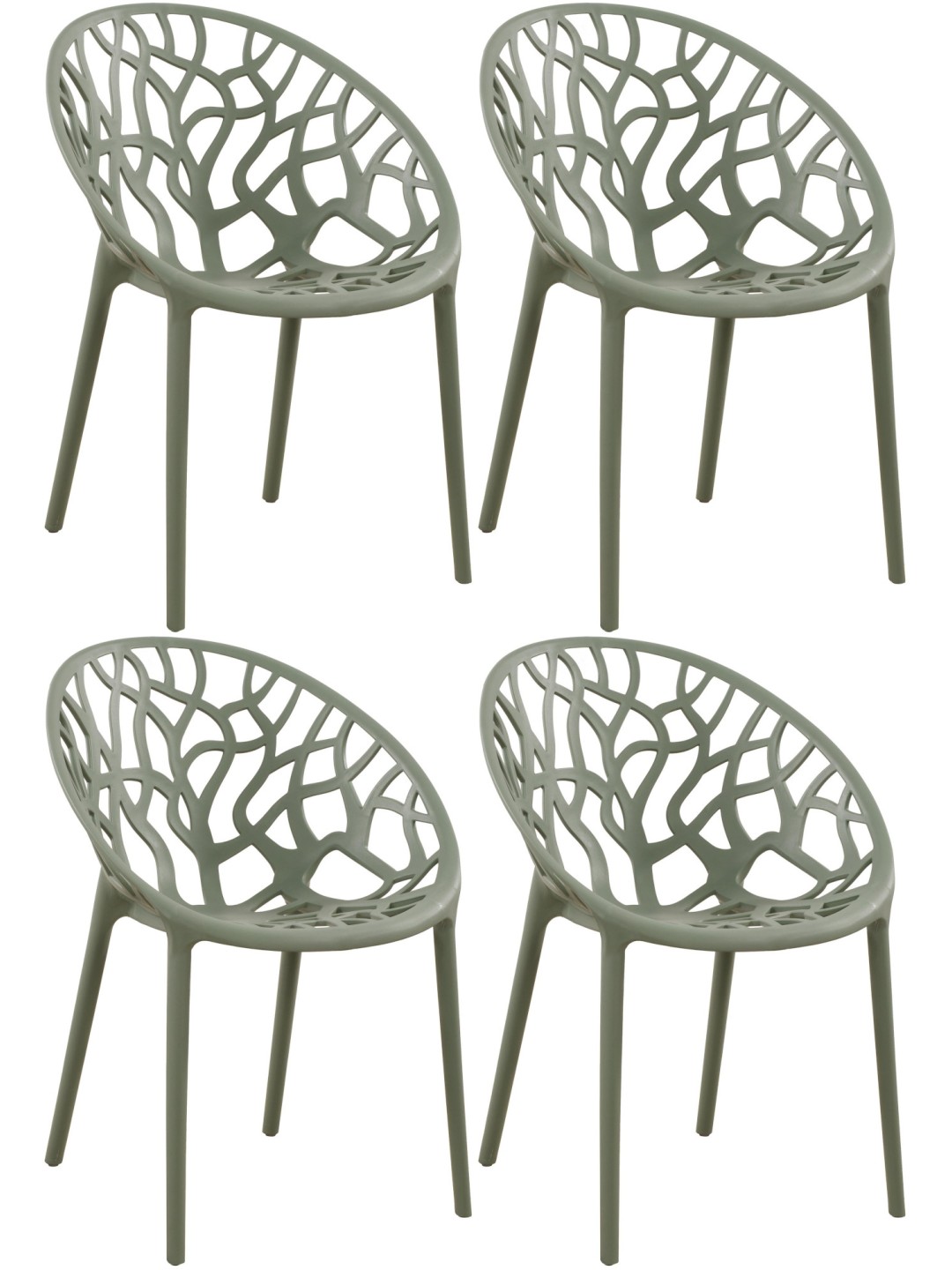 4 db Hope szék készlet, olajzöld