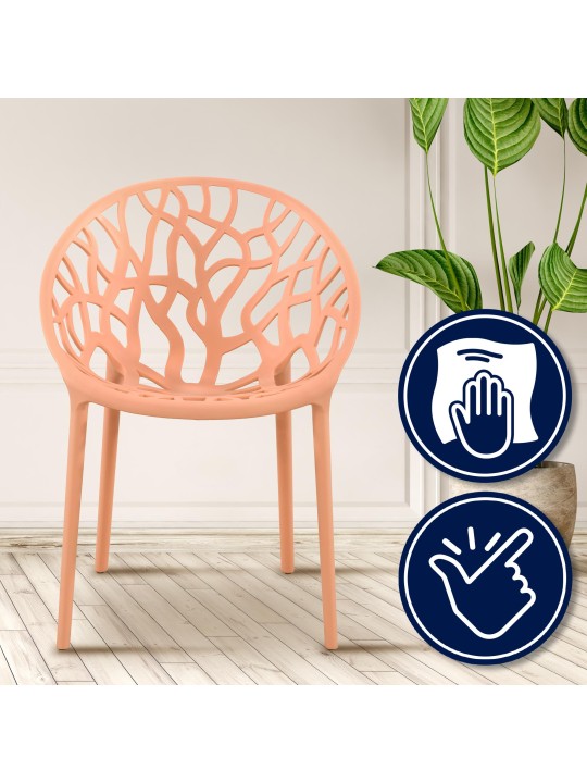 4 db Hope szék készlet, barack