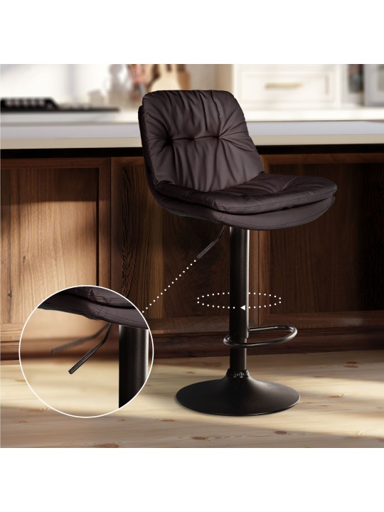 Bárszék Laurel műbőr, barna