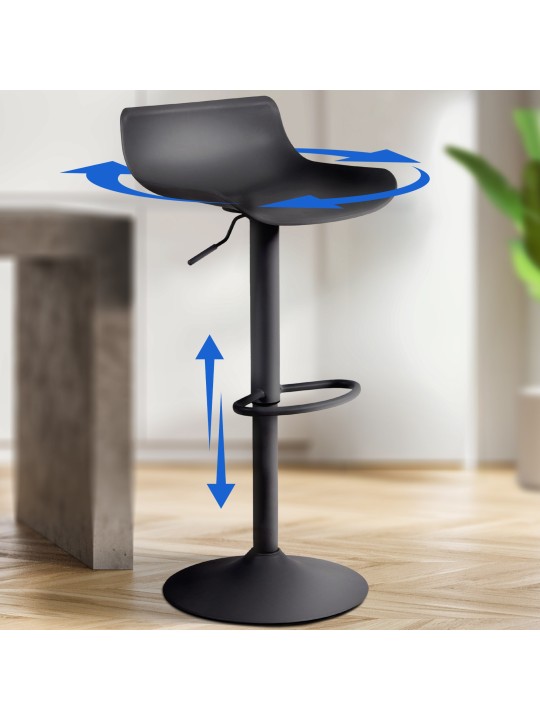 4 db Aveiro bárszék szett, fekete