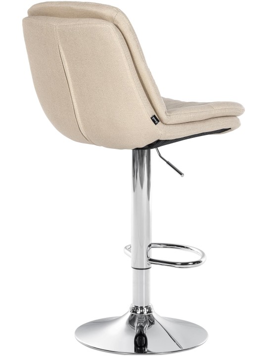 Bárszék Laurel szövet króm, krém