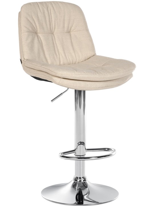 Bárszék Laurel szövet króm, krém