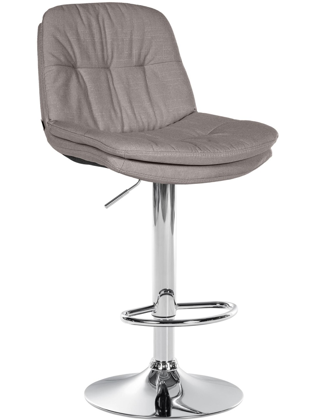 Bárszék Laurel szövet króm, szürke