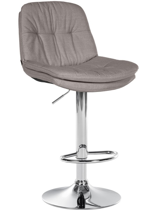 Bárszék Laurel szövet króm, szürke