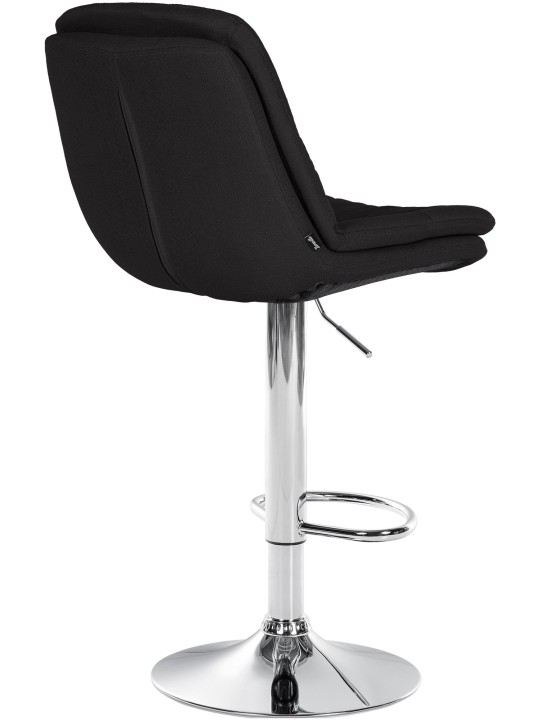 Bárszék Laurel szövet króm, fekete