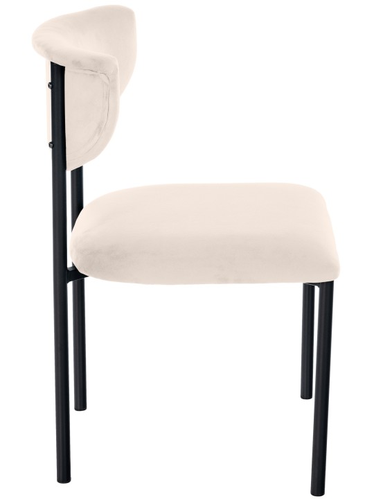 Gambell bársony látogatói szék, krém