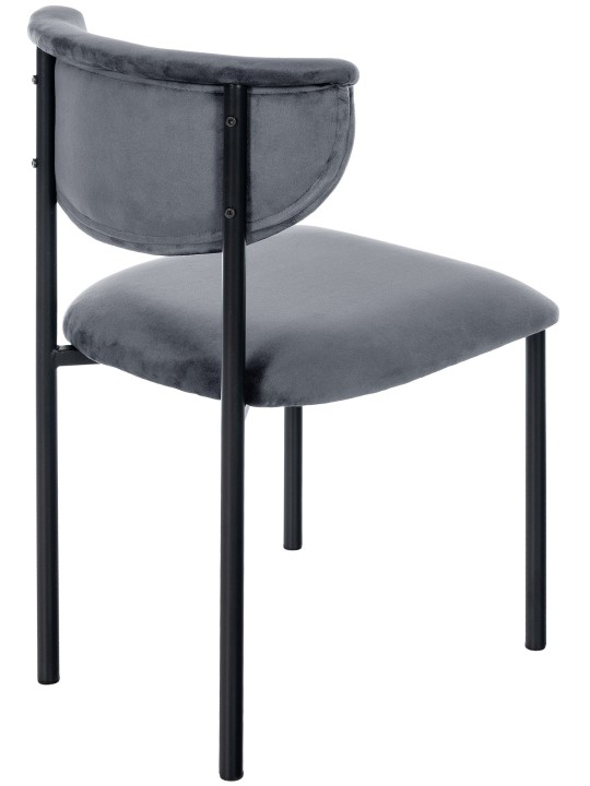 Gambell bársony látogatói szék, sötétszürke