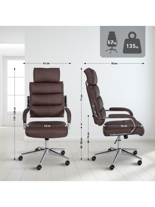 Campo irodai szék, barna