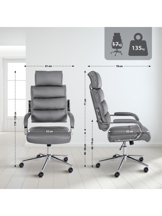 Campo irodai szék, szürke