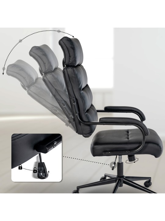 Campo irodai szék, fekete/fekete