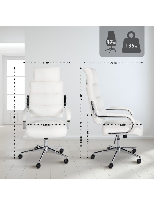 Campo irodai szék, fehér