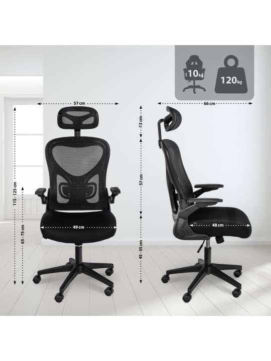 Roseburg irodai szék, fekete