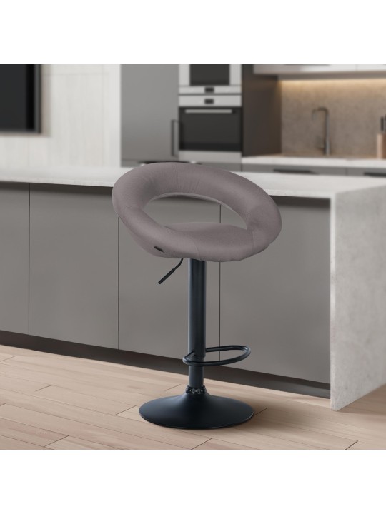 Bárszék Olinda szövet, szürke