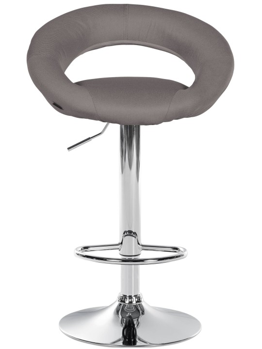 Bárszék Olinda szövet króm, szürke