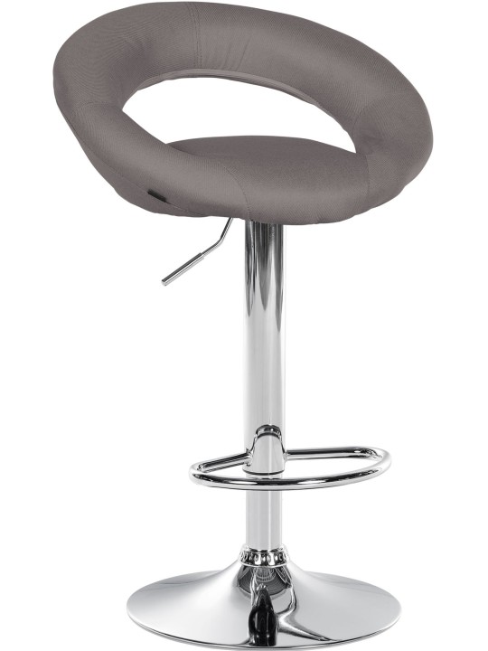 Bárszék Olinda szövet króm, szürke