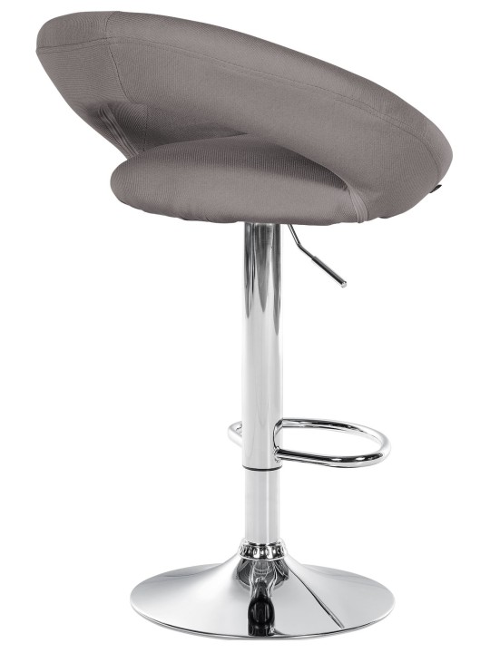 Bárszék Olinda szövet króm, szürke