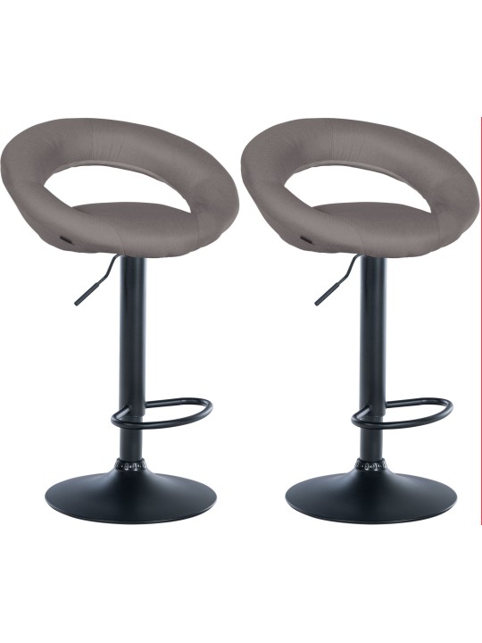 2 db-os bárszék szett Olinda szövet, szürke